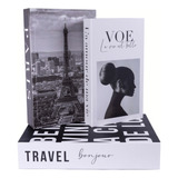 Caixa Livro Falso Decorativo Fake Kit 3 Porta Envio Rapido
