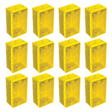 Caixa Luz Tigre 4 X 2 Pvc Amarelo 3/4 1 25mm 32mm 12 Unidade