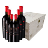Caixa Madeira C/ 06 Un Vinho Dal 1947 Primitivo Di Manduria