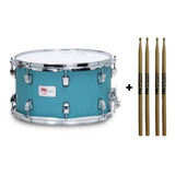 Caixa Odery Signature Mm 14x8 Rock Blue + 2 Pares De Baqueta Cor Do Casco Azul