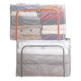 Caixa Organizador De Roupa Closet Guarda Roupa Zíper Rígida