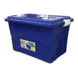 Caixa Organizadora 70 Lts Plástico Azul