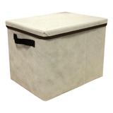 Caixa Organizadora Box Tnt Bege Resistente Alças Dobrável Cor Caixa Bege/marrom
