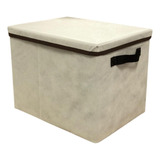 Caixa Organizadora Grande Tecido Dobrável C/tampa 28x30x38