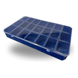 Caixa Organizadora Plástica 21 Divisórias Azul Parafusos Top