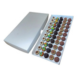 Caixa Para 50 Brigadeiros Com Berço Confeitaria Branco - 5un
