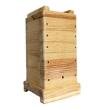 Caixa Para Abelha Uruçu 20x20 3,5cm Espessura Com 3 Melgu