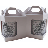 Caixa Para Caneca Porcelana 325ml Com Janela 100 Unidades 