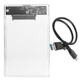 Caixa Para Hd Externo De Notebook Ssd Usb 3.0 Transparente