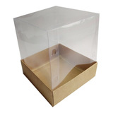 Caixa Para Panetone 250gr 12x12x12 Bco_kraft Corpo Pvc C/10