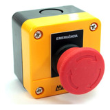 Caixa Plástica Amarela C/botão Emergência- 1nf
