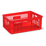 Caixa Plástica Ferramenta Vazada Hfg 115 L Verde Pn115 Cor Vermelho