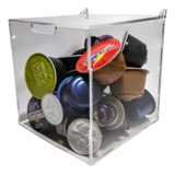 Caixa Porta Cápsulas Cubo Acrílico Cristal Premium 13x13x13c