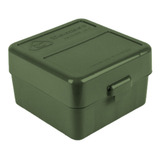 Caixa Porta Munição Calibre 12 P/ 25 Cartucho Verde Militar