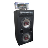 Caixa Radio Bluetooth Usb Torre Ativa Residencial Falante 6