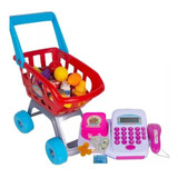 Caixa Registradora Infantil Mercadinho Brinquedo C/ Carrinho