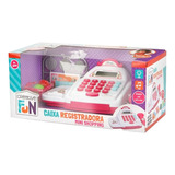 Caixa Registradora Mini Shopping Creative Fun Rosa Multilase
