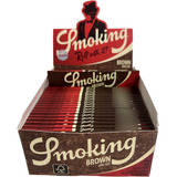 Caixa Seda Smoking King Size Brown Marrom C/50 Original