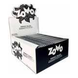 Caixa Seda Zomo Preta Branca Grande Smoking King Size C/ 50