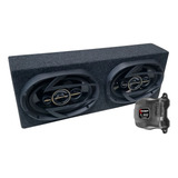 Caixa Slim Com 2 Alto Falantes 6x9 + Módulo Taramps Tl500