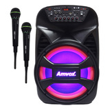 Caixa Som Amplificada 480w Rms Bluetooth 2 Microfone S/ Fio
