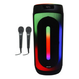 Caixa Som Amplificada Bluetooth 1600w Rms 2 Microfone Tws