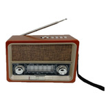 Caixa Som Retro Energia Solar Radio