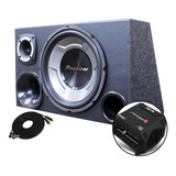 Caixa Som Trio 12 Subwoofer Pioneer + Módulo Stetsom Carro