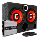 Caixa Som Trio Amplificada Completa 2 Sub 12 Pol Detoner