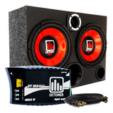 Caixa Som Trio Amplificada Completa 2 Sub 12 Pol Detoner