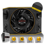 Caixa Som Trio Bomber 1150w Sub Upgrade + Módulo Ts400 Led