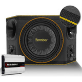 Caixa Som Trio Bomber 1600w Subwoofer Slim 12'' Módulo Ds800