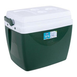 Caixa Térmica 34l Verde Escuro Com Alça E Porta Copos - Mor