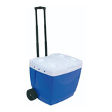 Caixa Térmica 42 Litros Com Rodas E Alça Azul Cooler Mor