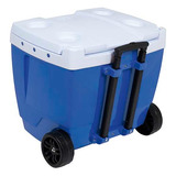 Caixa Térmica 42 Litros Cooler Grande C/ Roda Alça Bebidas