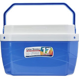 Caixa Térmica Cooler Média 17 Litros 24 Latas Cores C/ Alça
