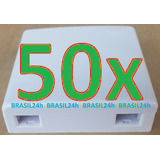 Caixa Terminação Fibra Óptica Roseta Pto 2p Ftth 2flex C/ 50