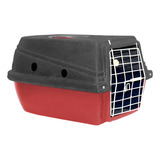 Caixa Transporte Cães/ Gatos Vermelha Dog
