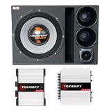 Caixa Trio 15'' Tornado 2200 + D200x +st200+ Módulos Taramps