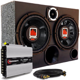 Caixa Trio Amplificada Completa 2 Subs 12 Pol Detoner