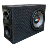 Caixa Trio Pequena Subwoofer Slim Grave Carro Corneta Tuiter