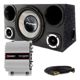 Caixa Trio Pioneer Completa Sub 12 Pol + Módulo Taramps