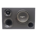 Caixa Trio Som Automotivo Completa 8'' Driver+ Super Tweeter