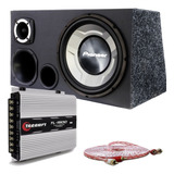 Caixa Trio Som Completa Pioneer 12 + Modulo Taramps Tl 1500w