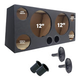 Caixa Trio Vazia P/ Bomber Upgrade 12 Pol Corneta Tweeter 