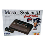 Caixa Vazia Master System 3 Sonic
