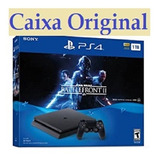 Caixa Vazia Play 4 Slim Star Wars Battlefront Ii Bundle Ps4