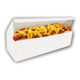 Caixinha Embalagem Hot Dog Delivery Branco