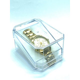 Caixinha Estojo P/relógios Mod. 9804 Transp