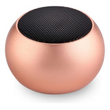 Caixinha Som Bluetooth Tws Metal Amplificada Mini Speaker 3w Cor Rosa 110v/220v